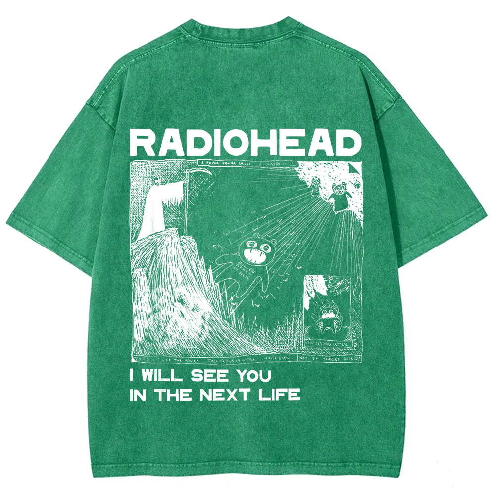 Unisex Vintage  Radiohead Band t-Shirt