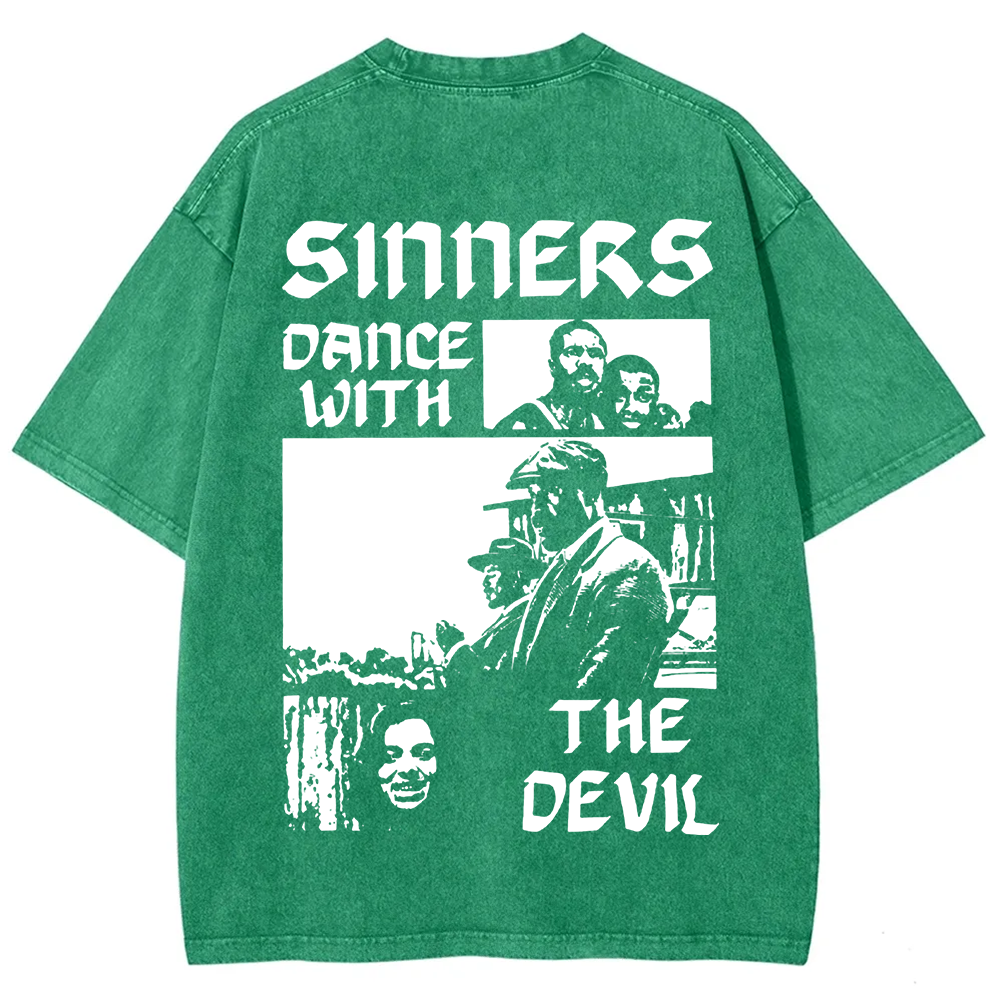 Unisex Vintage Sinners Horror Movie t-Shirt