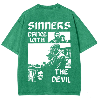 Unisex Vintage Sinners Horror Movie t-Shirt