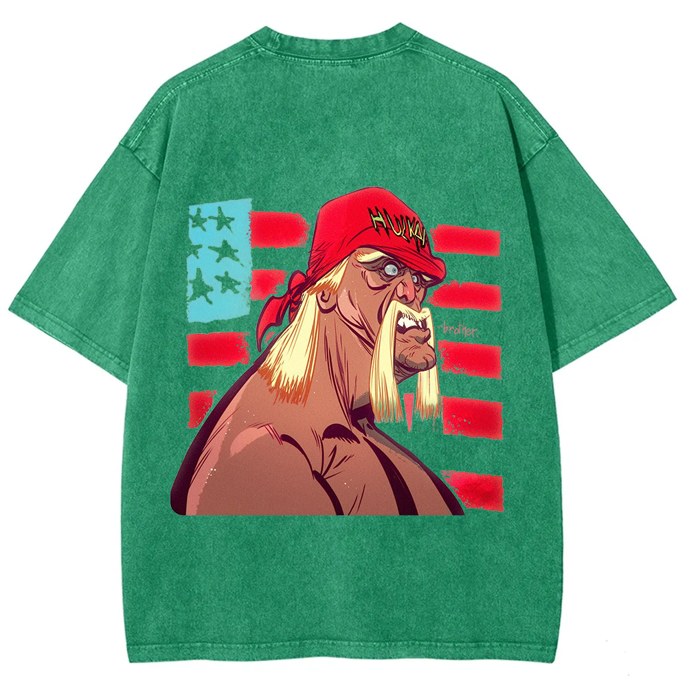 Unisex Vintage  Wrestling WWE Hulk Hogan Real American t-Shirt