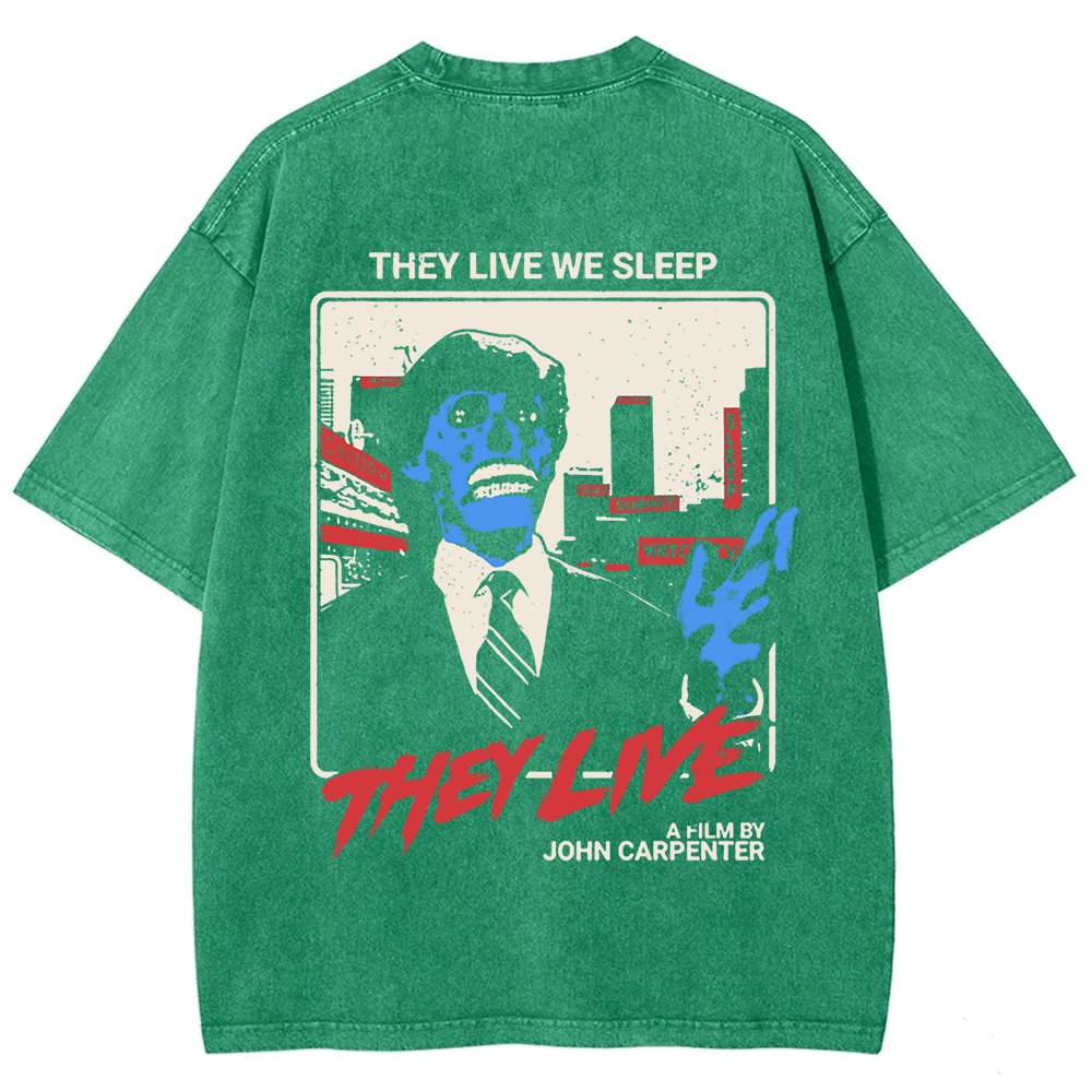 Unisex Vintage They Live horror movie  t-Shirt