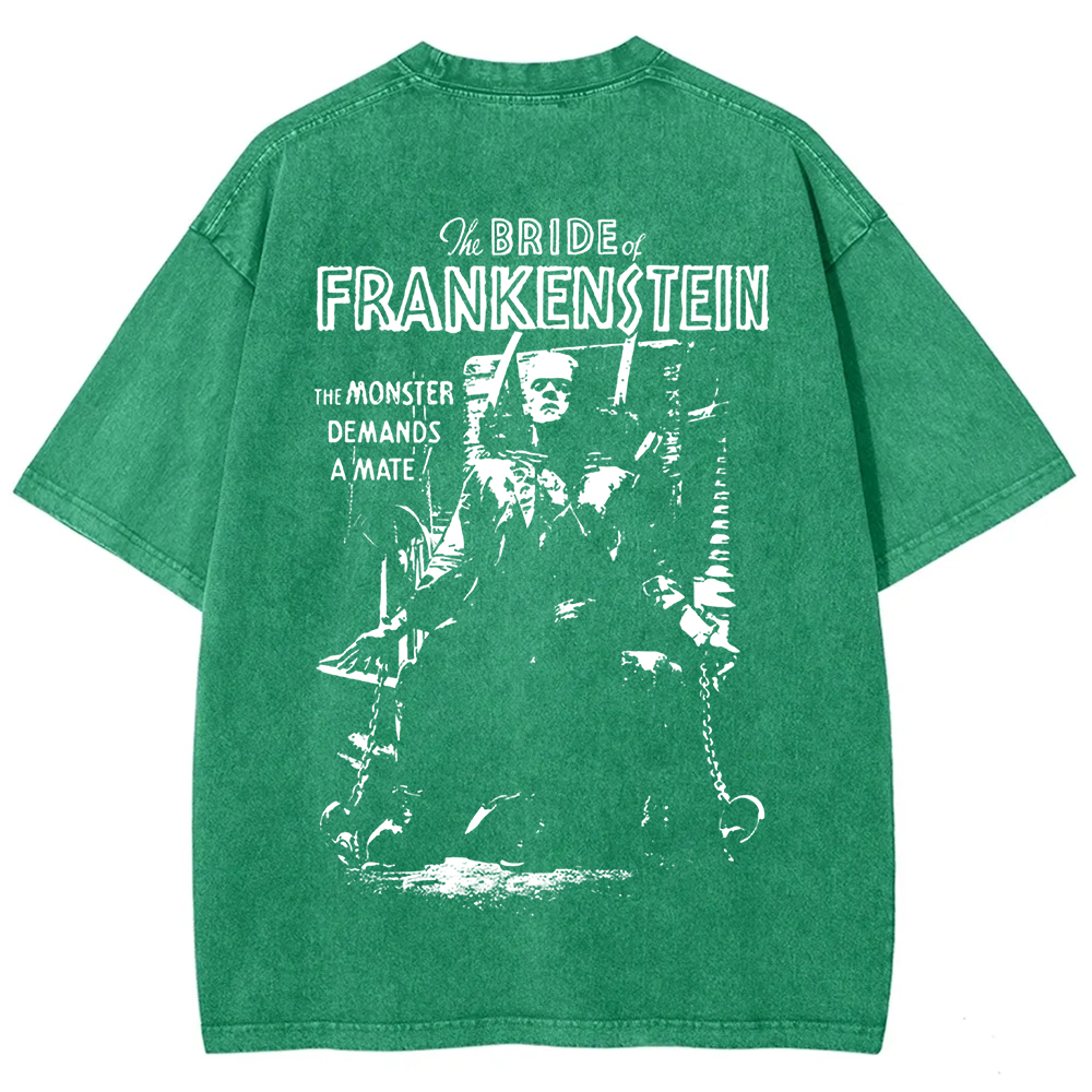 Unisex Vintage Bride of Frankenstein Horror Movie t-Shirt
