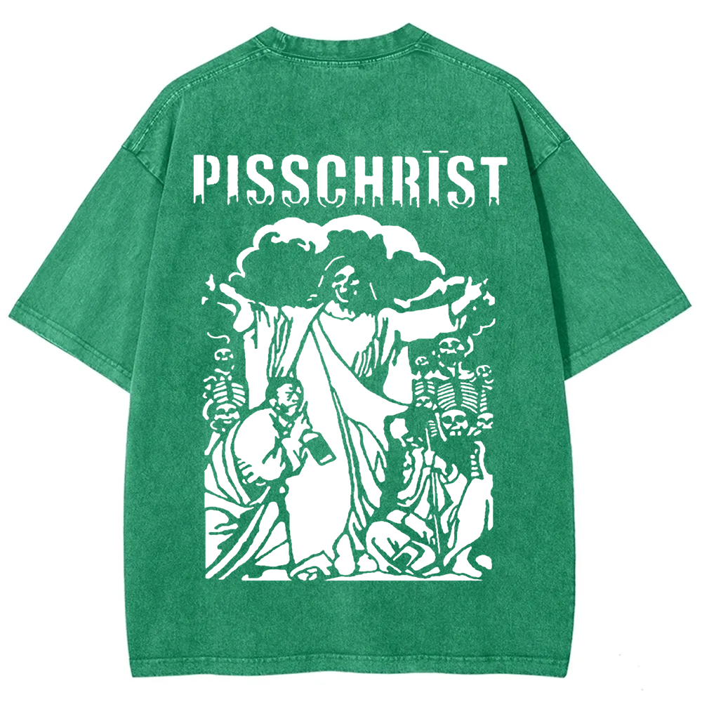 Unisex Vintage Pisschrist Band t-Shirt