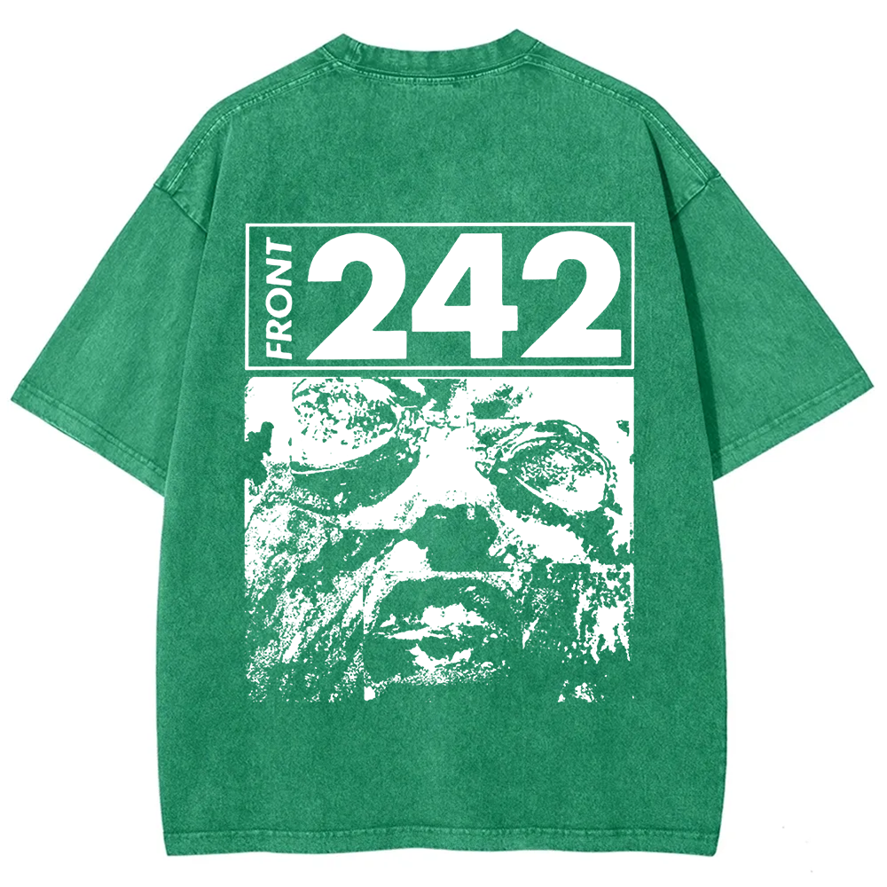 Unisex Vintage  Front 242 Rock Band  t-Shirt