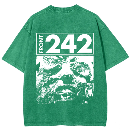 Unisex Vintage  Front 242 Rock Band  t-Shirt