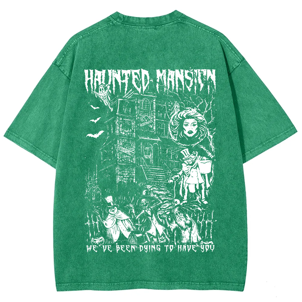 Unisex Vintage  Haunted Mansion Horror Movie t-Shirt