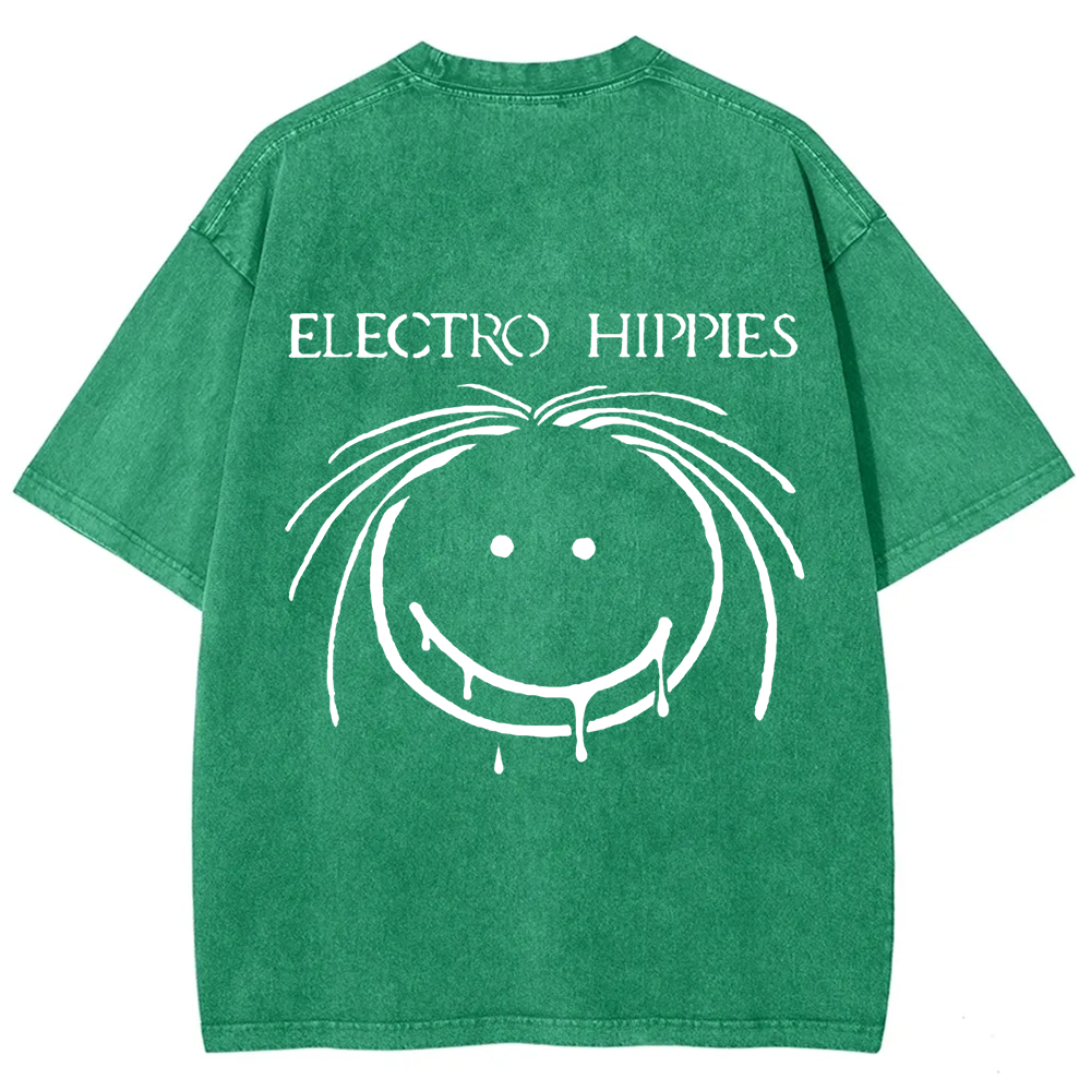 Unisex Vintage Electro Hippies Punk Band  t-Shirt
