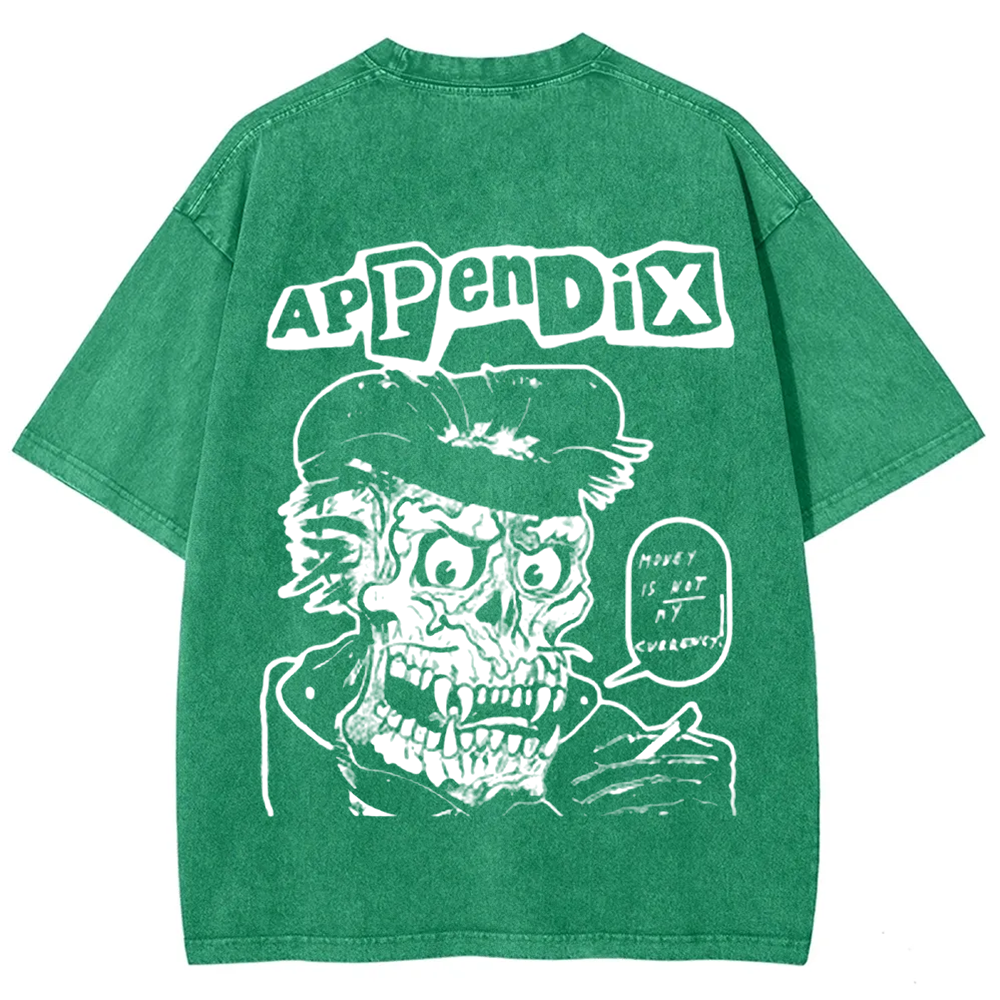 Unisex Vintage Appendix Rock Band  t-Shirt