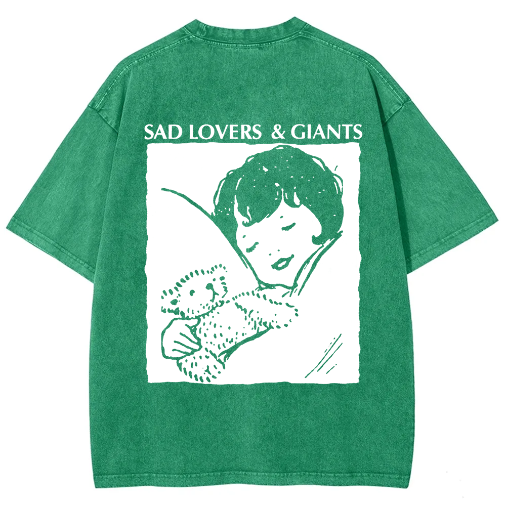 Unisex Vintage  Sad Lovers & Giants Rock Band t-Shirt