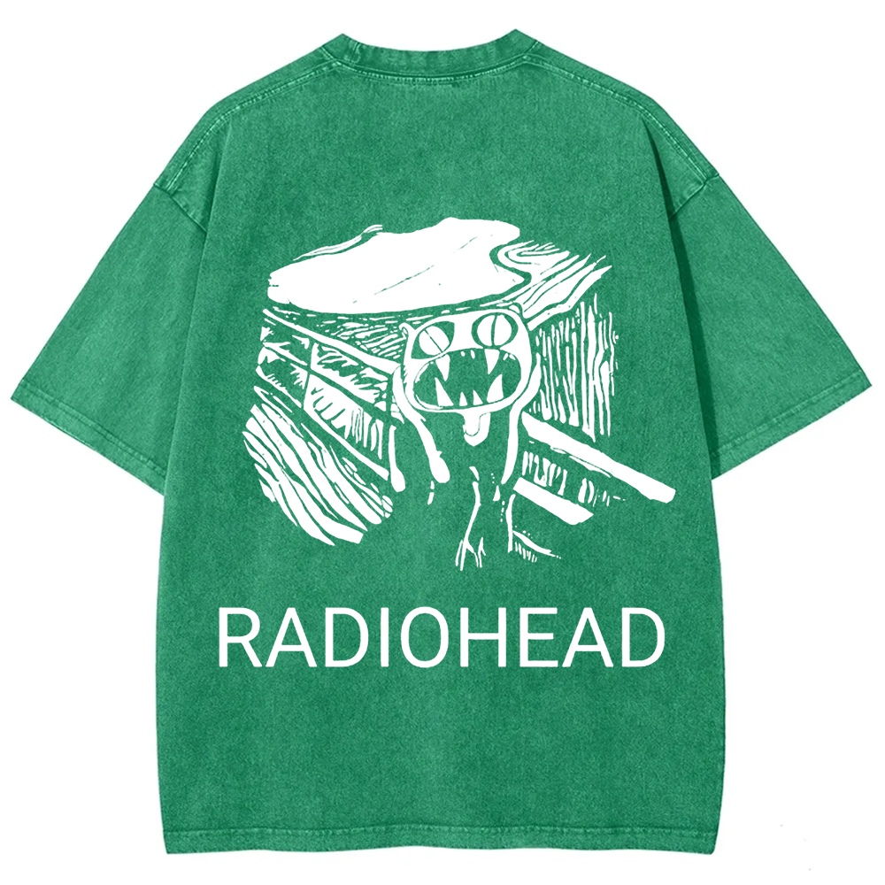 Unisex Vintage  Radiohead Band  t-Shirt