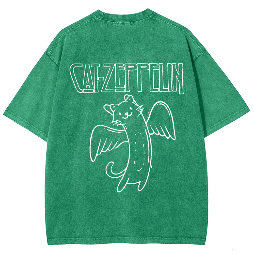 Unisex Vintage Cat Zeppelin t-Shirt