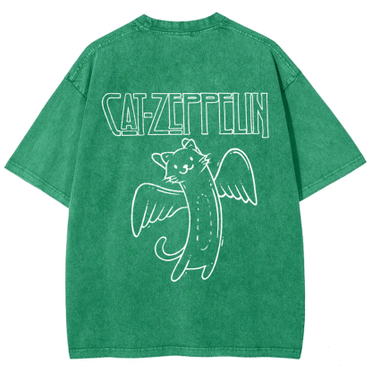 Unisex Vintage Cat Zeppelin t-Shirt