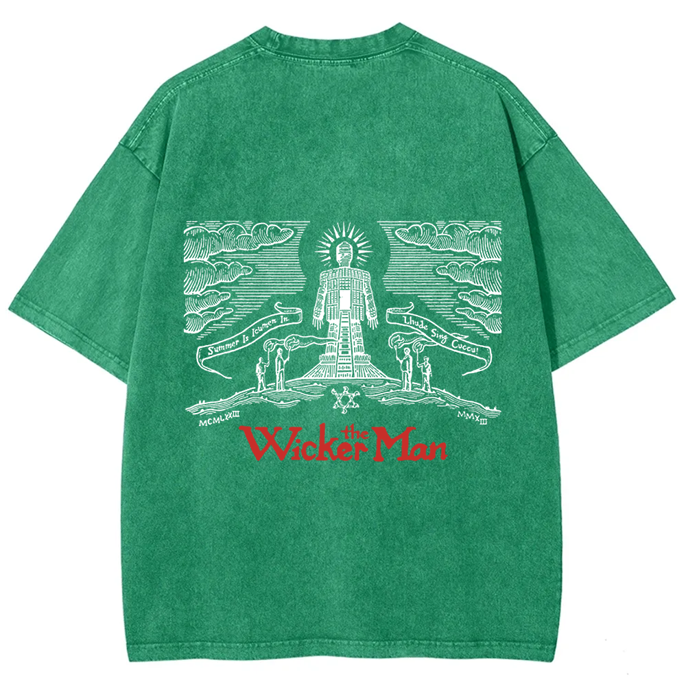 Unisex Vintage The Wicker Man Movie t-Shirt