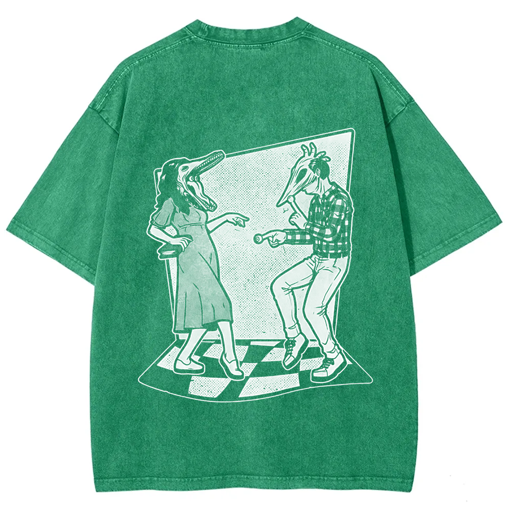 Unisex Vintage Ghost Couple Dance Beetlejuice  t-Shirt