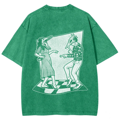 Unisex Vintage Ghost Couple Dance Beetlejuice  t-Shirt