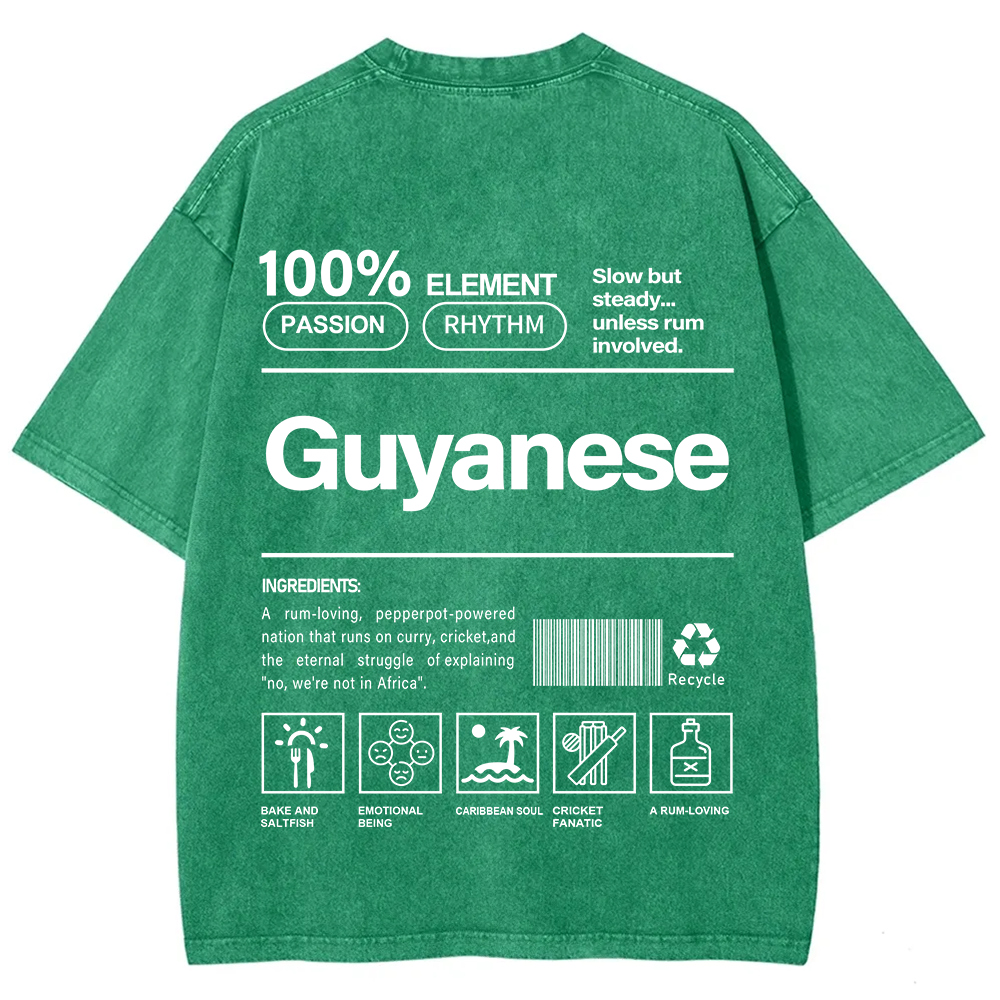 Guyanese Unisex Fit  Washed T-Shirt