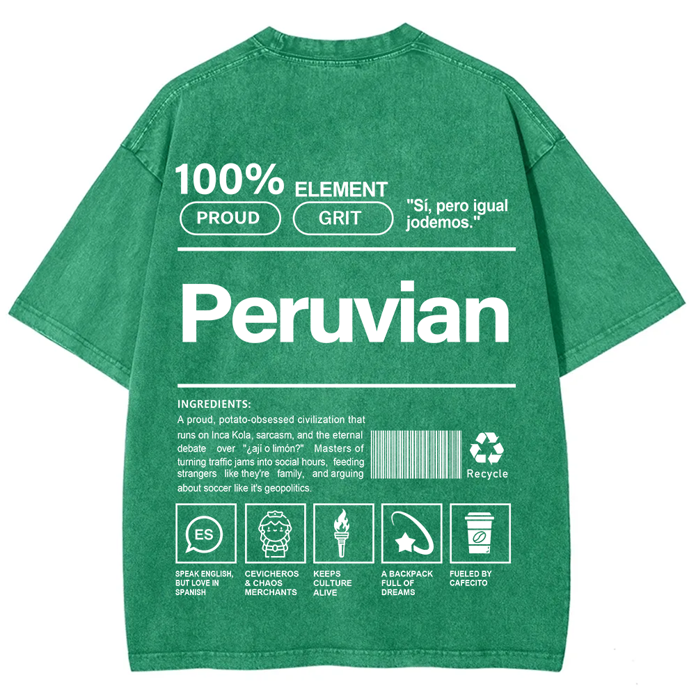Peruvian Unisex Fit  Washed T-Shirt
