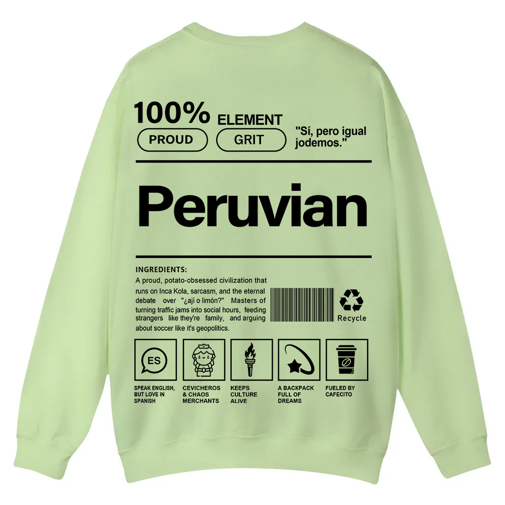 Peruvian Unisex Fit  Casual Crewneck Sweatshirt wearishow