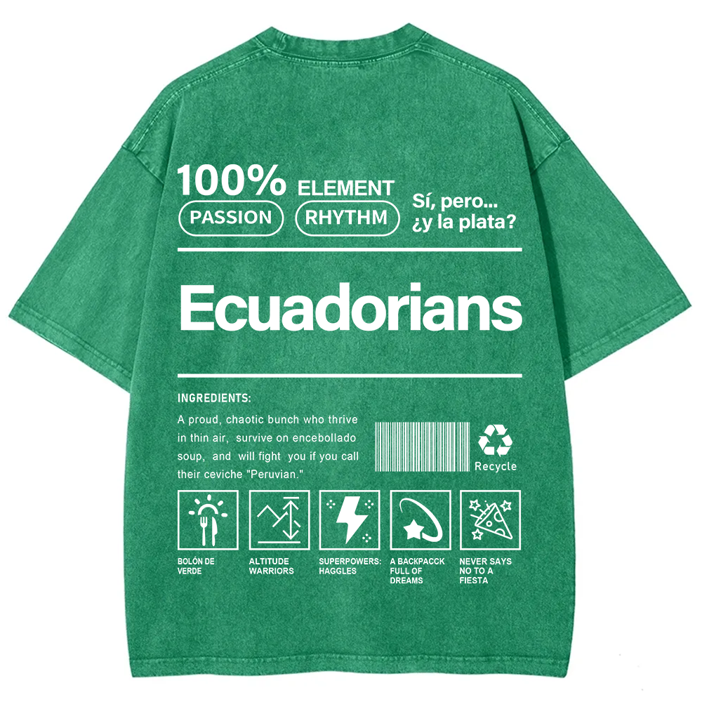 Ecuadorians Unisex Fit  Washed T-Shirt
