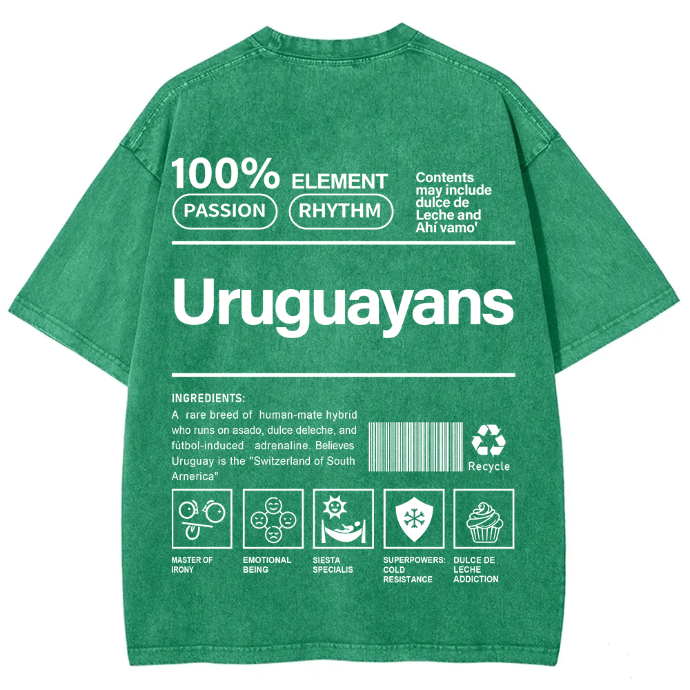 Uruguayans Unisex Fit  Washed T-Shirt
