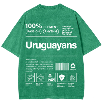 Uruguayans Unisex Fit  Washed T-Shirt