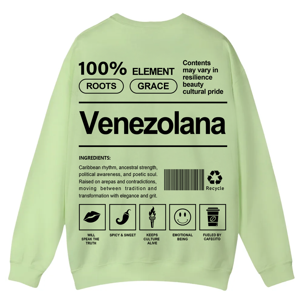Venezolana Unisex Fit  Casual Crewneck Sweatshirt wearishow