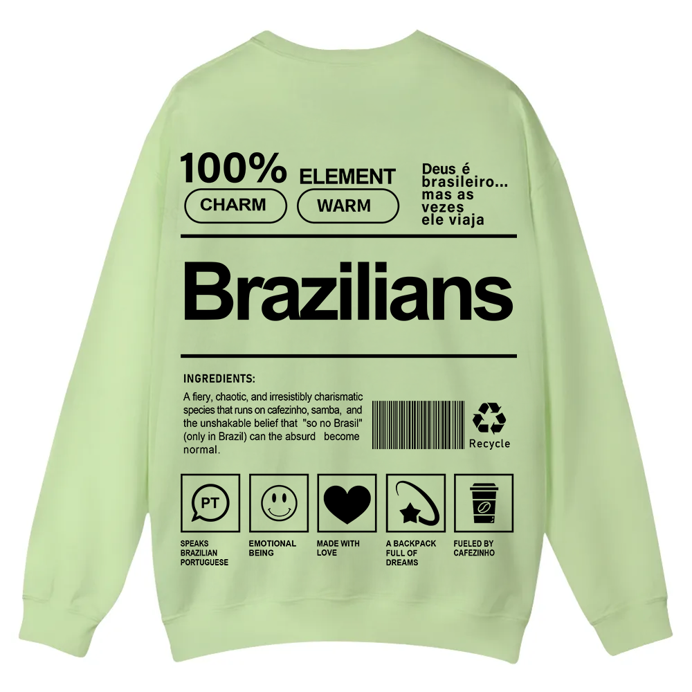 Brazilians Unisex Fit  Casual Crewneck Sweatshirt wearishow