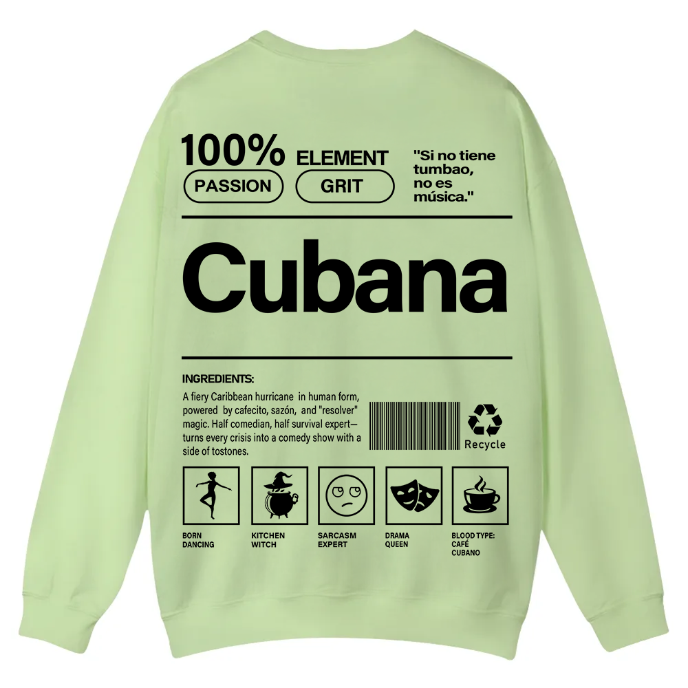 Cubana Unisex Fit  Casual Crewneck Sweatshirt wearishow