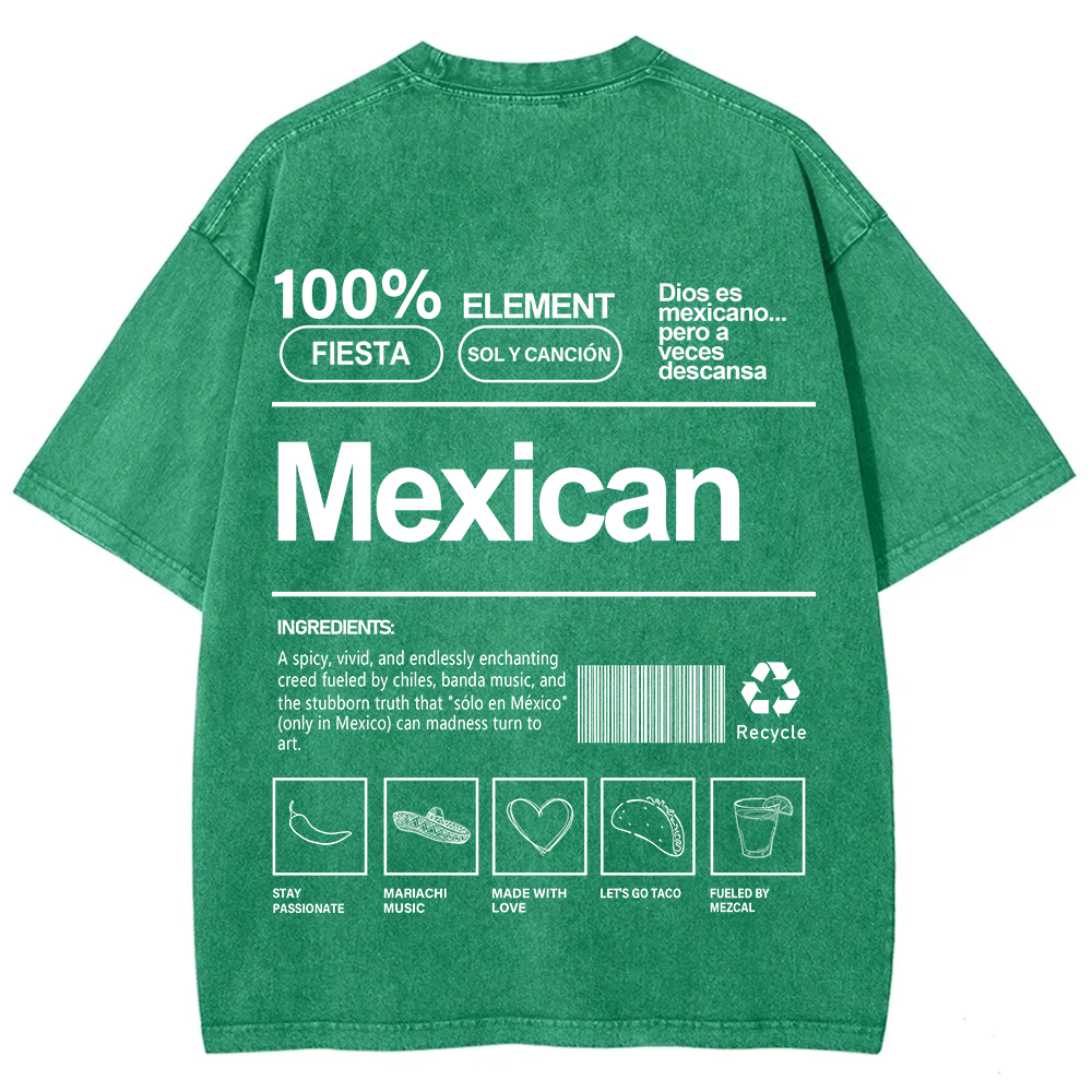 Mexican Unisex Fit  Washed T-Shirt