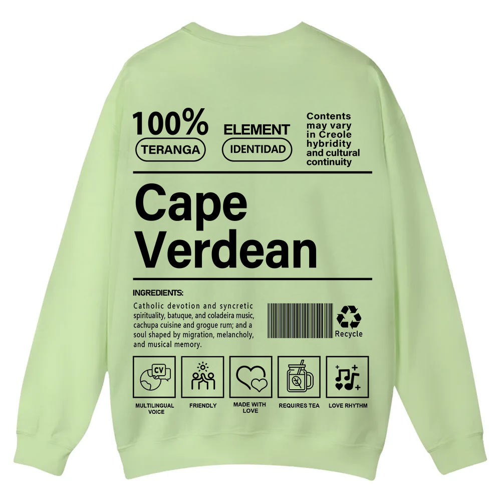 Cape Verdean Unisex Fit  Casual Crewneck Sweatshirt wearishow