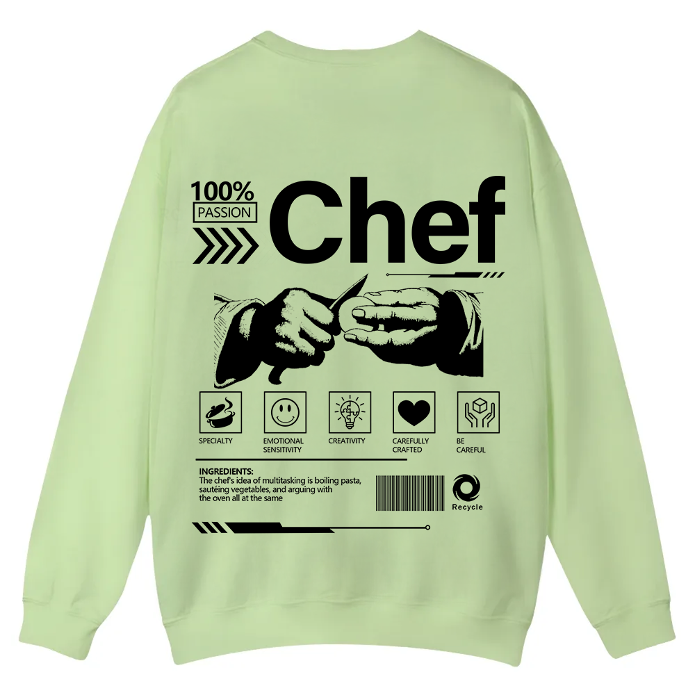 Chef Casual Crewneck Sweatshirt wearishow