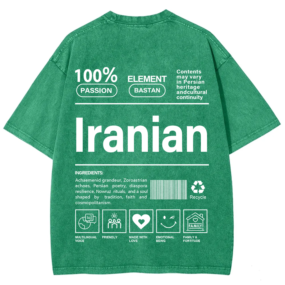 Iranian Unisex Fit  Washed T-Shirt