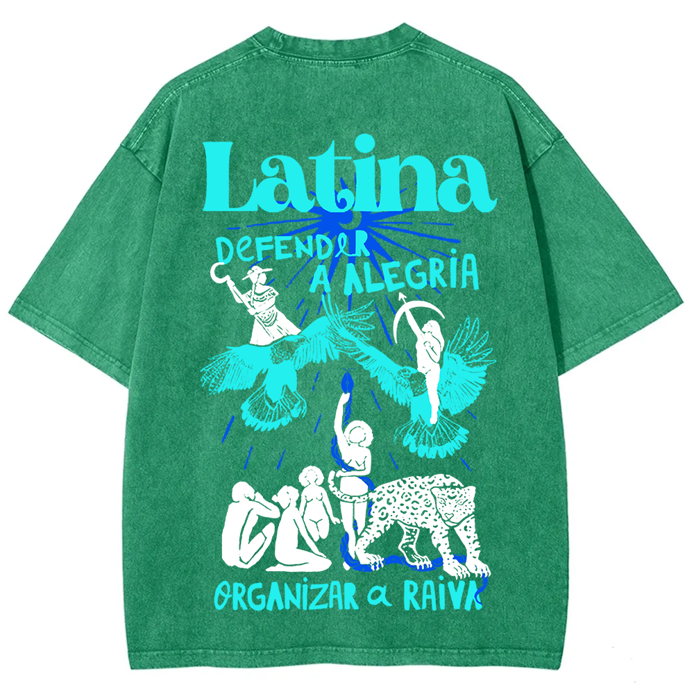 Latina Unisex Fit  Washed T-Shirt