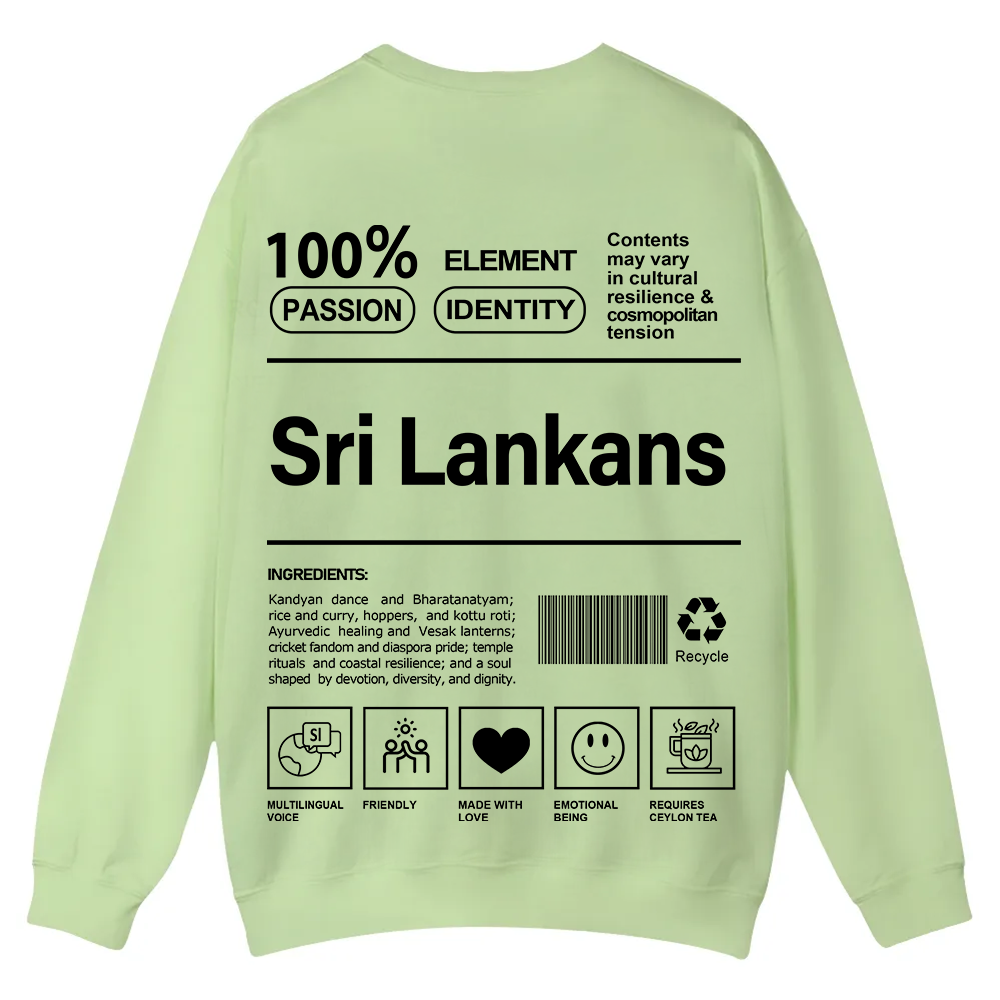 Sri Lankans Unisex Fit  Casual Crewneck Sweatshirt wearishow