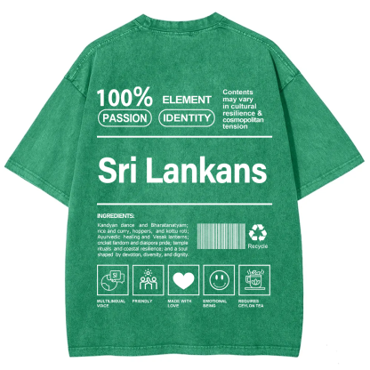 Sri Lankans Unisex Fit  Washed T-Shirt