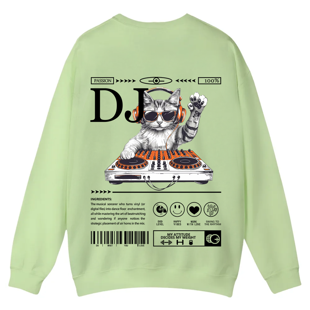 DJ Casual Crewneck Sweatshirt wearishow
