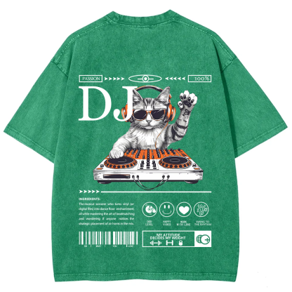 DJ Unisex Fit Washed T-Shirt