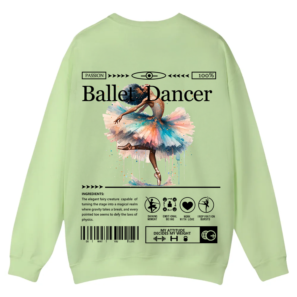 Ballet DancerCasual Crewneck Sweatshirt wearishow