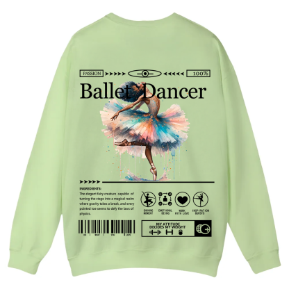 Ballet DancerCasual Crewneck Sweatshirt wearishow