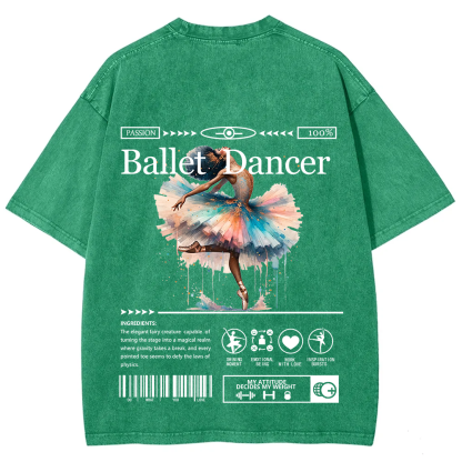 Ballet Dancer Unisex Fit Washed T-Shirt