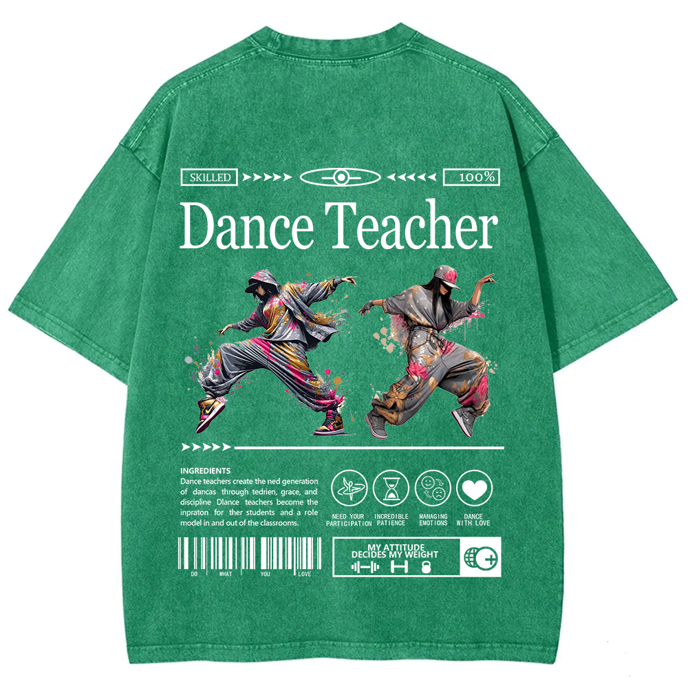 Dance Teacher Unisex Fit Washed T-Shirt