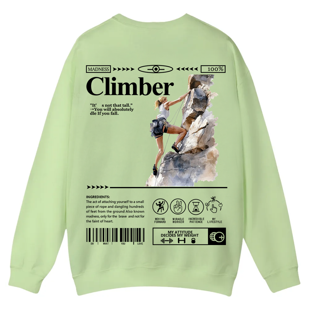 Climber Casual Crewneck Sweatshirt wearishow