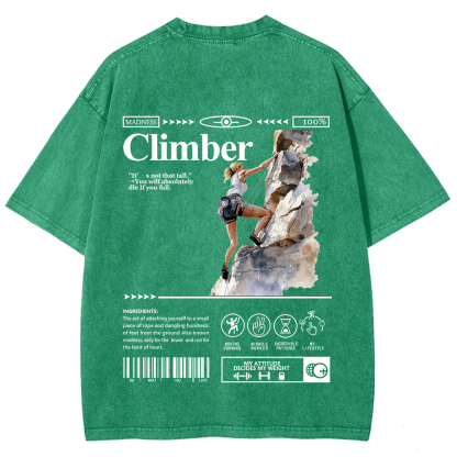 Climber Unisex Fit Washed T-Shirt