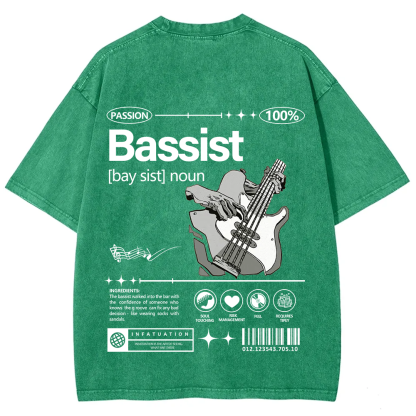 Bassist Unisex Fit Washed T-Shirt