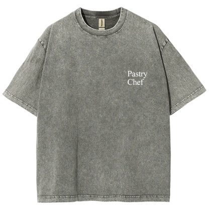 Pastry Chef Unisex Fit Washed T-Shirt