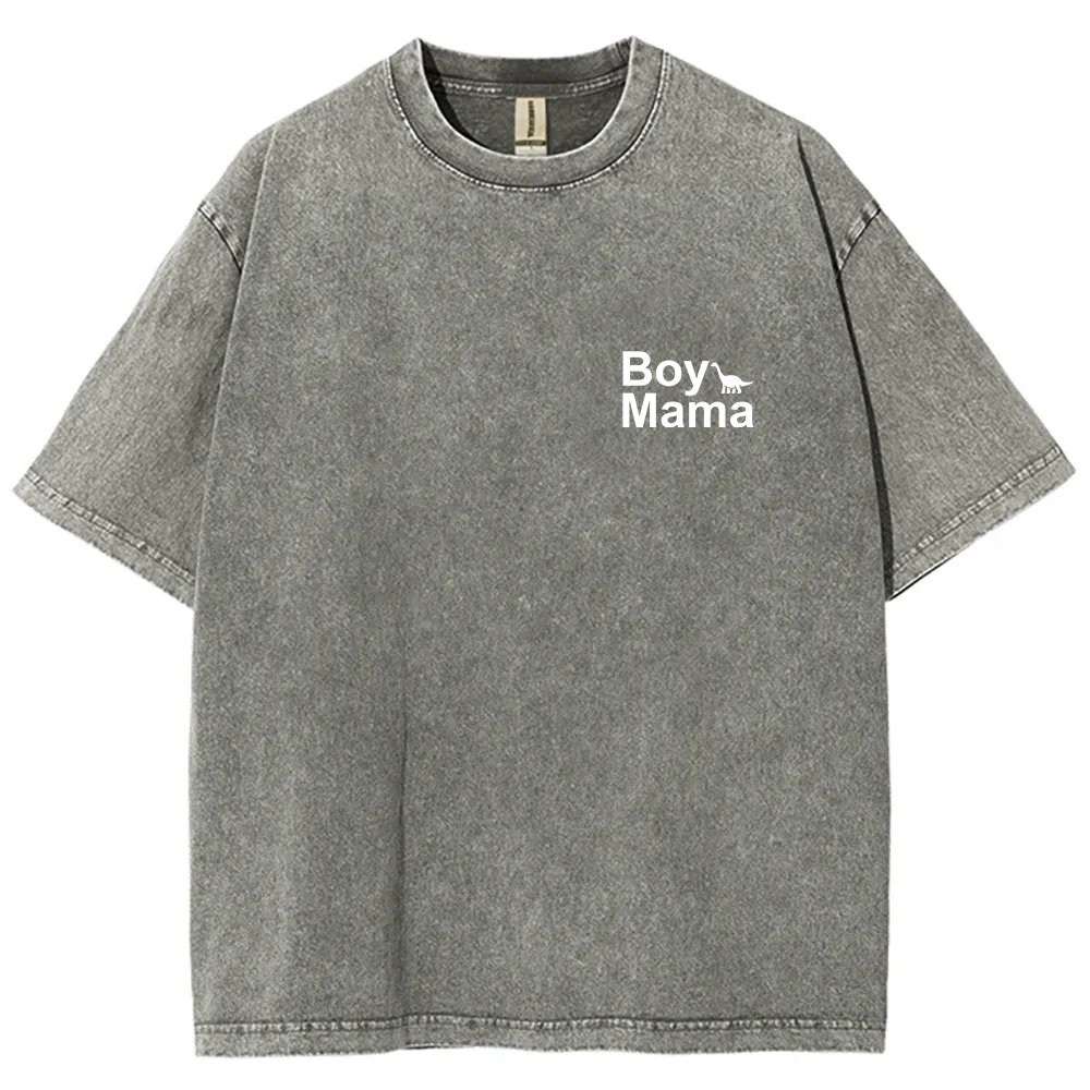 Boy Mama Unisex Fit Washed T-Shirt