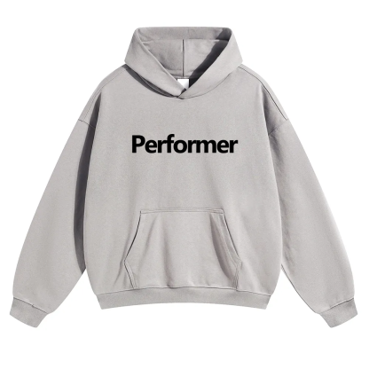 Performer Unisex Solid Color Hoodie wearishow