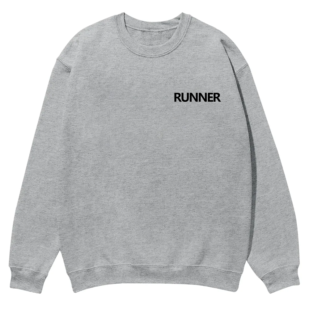 Runner Casual Crewneck Sweatshirt wearishow