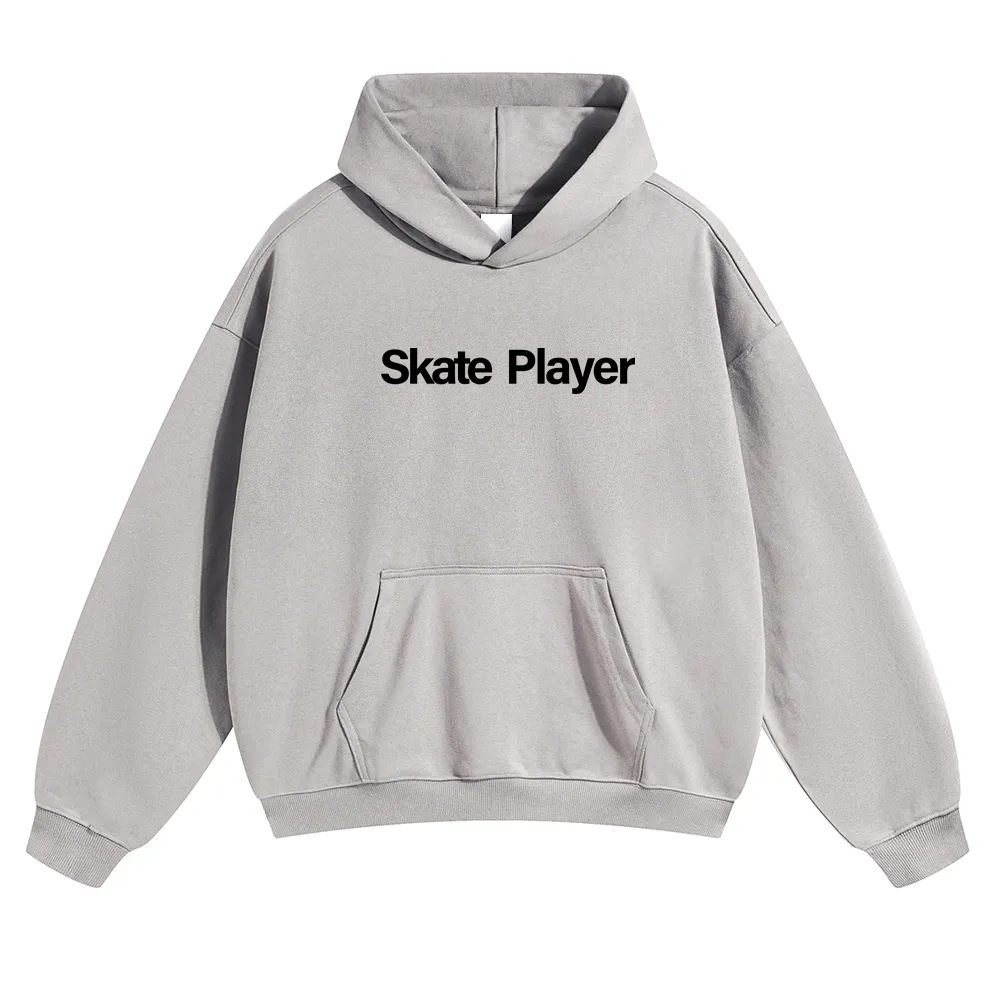 Skate Player  Unisex Solid Color Hoodie wearishow