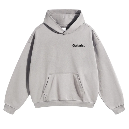 Guitarist Unisex Solid Color Hoodie wearishow